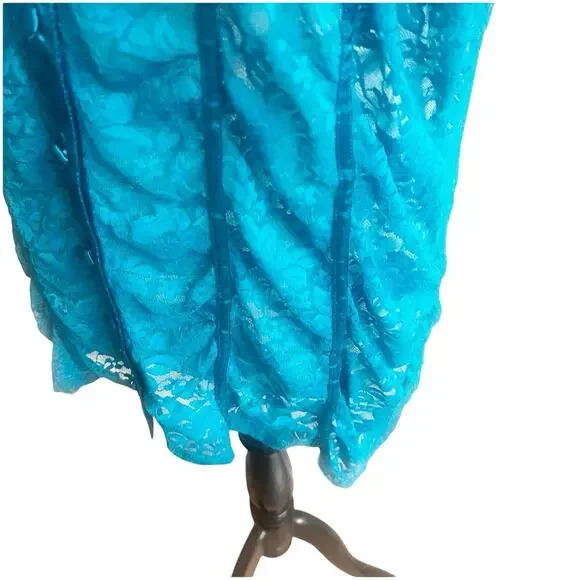 Lane Bryant Lace & Satin Trim Short Sleeve Button Down Blouse Y2K 18/20 - Picture 6 of 10